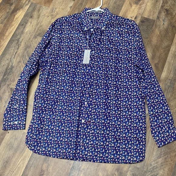 Daniel Cremieux Other - NWT Button Up Men’s Shirt with Sailboats
